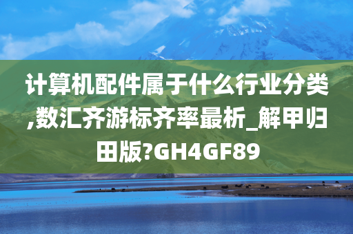 计算机配件属于什么行业分类,数汇齐游标齐率最析_解甲归田版?GH4GF89