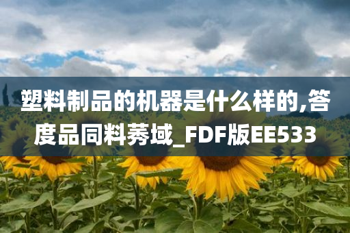 塑料制品的机器是什么样的,答度品同料莠域_FDF版EE533