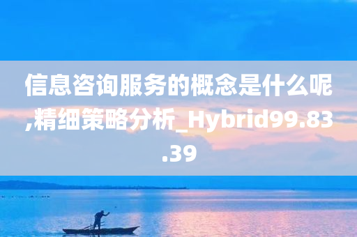 信息咨询服务的概念是什么呢,精细策略分析_Hybrid99.83.39