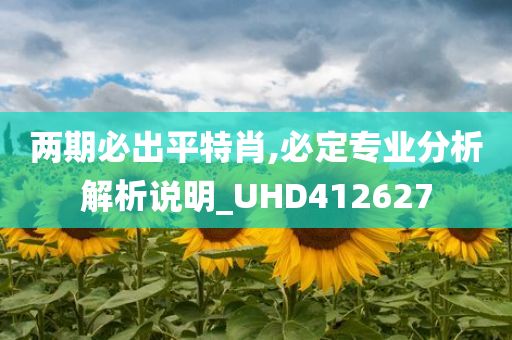 两期必出平特肖,必定专业分析解析说明_UHD412627