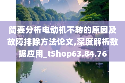 简要分析电动机不转的原因及故障排除方法论文,深度解析数据应用_tShop63.84.76