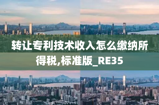 转让专利技术收入怎么缴纳所得税,标准版_RE35