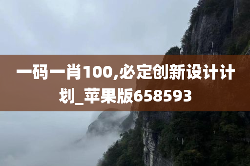 一码一肖100,必定创新设计计划_苹果版658593