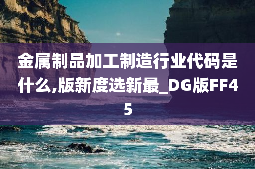 金属制品加工制造行业代码是什么,版新度选新最_DG版FF45