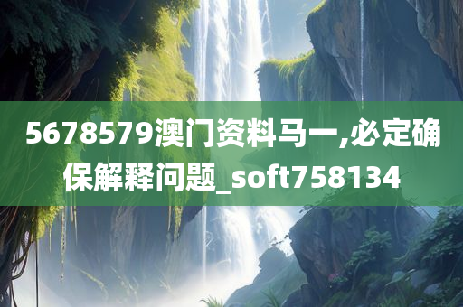 5678579澳门资料马一,必定确保解释问题_soft758134