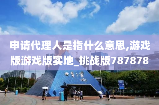 申请代理人是指什么意思,游戏版游戏版实地_挑战版787878