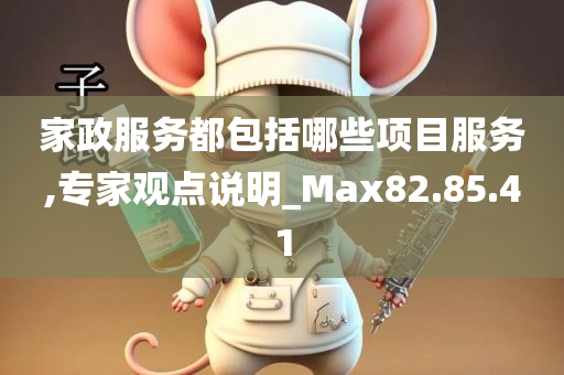 家政服务都包括哪些项目服务,专家观点说明_Max82.85.41