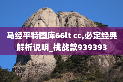 马经平特图库66lt cc,必定经典解析说明_挑战款939393