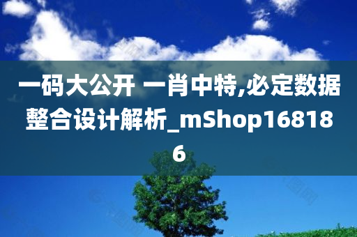 一码大公开 一肖中特,必定数据整合设计解析_mShop168186