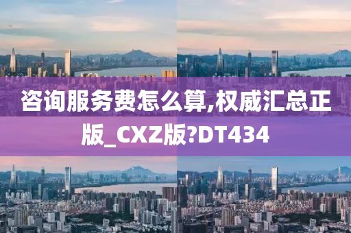 咨询服务费怎么算,权威汇总正版_CXZ版?DT434