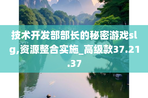 技术开发部部长的秘密游戏slg,资源整合实施_高级款37.21.37