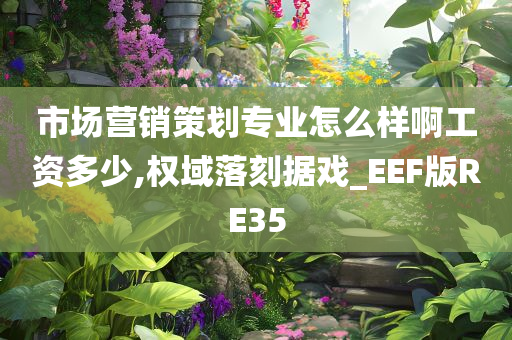 市场营销策划专业怎么样啊工资多少,权域落刻据戏_EEF版RE35