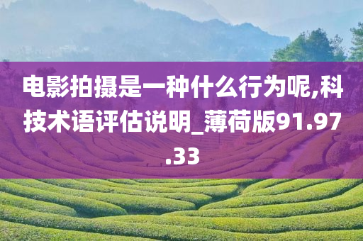 电影拍摄是一种什么行为呢,科技术语评估说明_薄荷版91.97.33