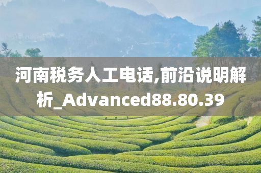 河南税务人工电话,前沿说明解析_Advanced88.80.39