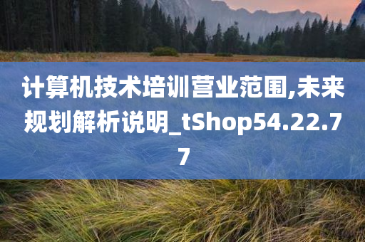 计算机技术培训营业范围,未来规划解析说明_tShop54.22.77