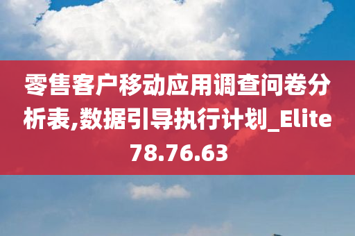 零售客户移动应用调查问卷分析表,数据引导执行计划_Elite78.76.63