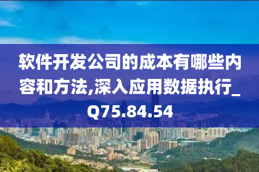 软件开发公司的成本有哪些内容和方法,深入应用数据执行_Q75.84.54