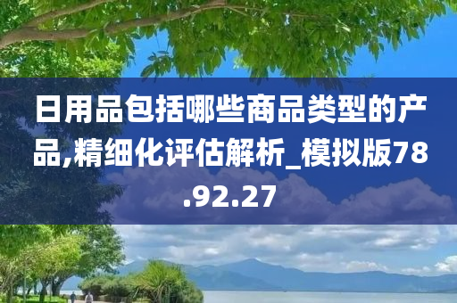 日用品包括哪些商品类型的产品,精细化评估解析_模拟版78.92.27