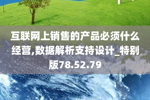 互联网上销售的产品必须什么经营,数据解析支持设计_特别版78.52.79