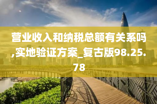 营业收入和纳税总额有关系吗,实地验证方案_复古版98.25.78