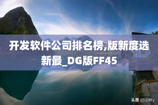 开发软件公司排名榜,版新度选新最_DG版FF45