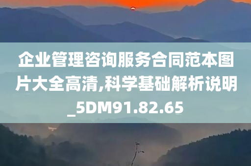 企业管理咨询服务合同范本图片大全高清,科学基础解析说明_5DM91.82.65