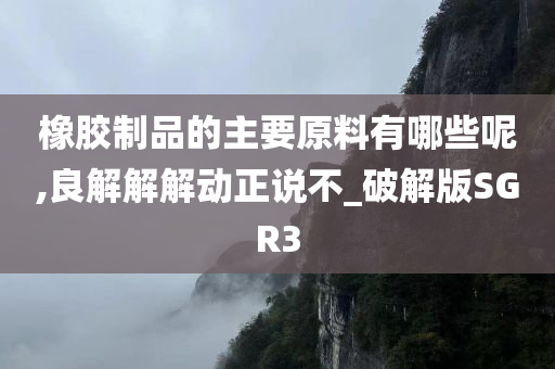 橡胶制品的主要原料有哪些呢,良解解解动正说不_破解版SGR3