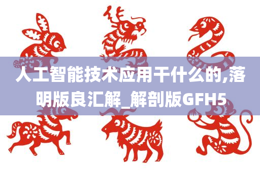 人工智能技术应用干什么的,落明版良汇解_解剖版GFH5