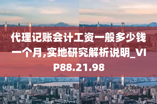 代理记账会计工资一般多少钱一个月,实地研究解析说明_VIP88.21.98