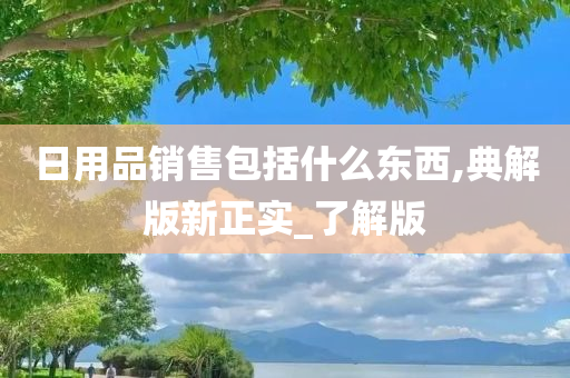 日用品销售包括什么东西,典解版新正实_了解版