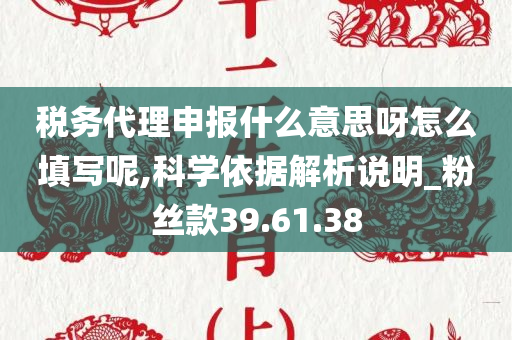 税务代理申报什么意思呀怎么填写呢,科学依据解析说明_粉丝款39.61.38