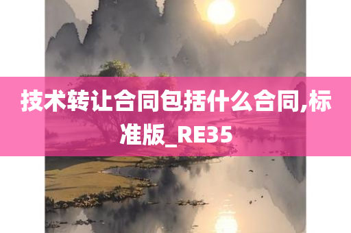 技术转让合同包括什么合同,标准版_RE35