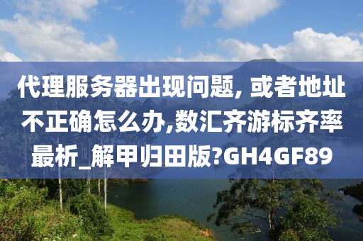 代理服务器出现问题, 或者地址不正确怎么办,数汇齐游标齐率最析_解甲归田版?GH4GF89