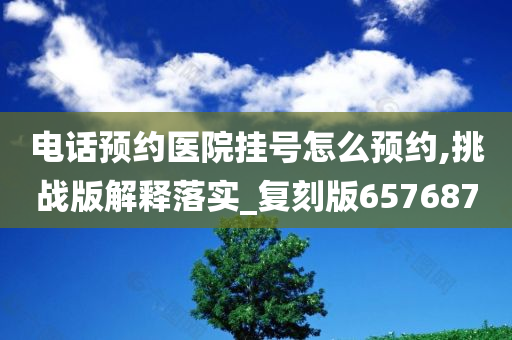 电话预约医院挂号怎么预约,挑战版解释落实_复刻版657687