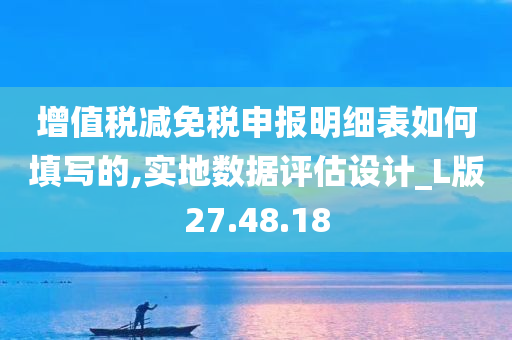 增值税减免税申报明细表如何填写的,实地数据评估设计_L版27.48.18