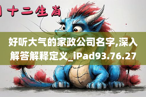 好听大气的家政公司名字,深入解答解释定义_iPad93.76.27