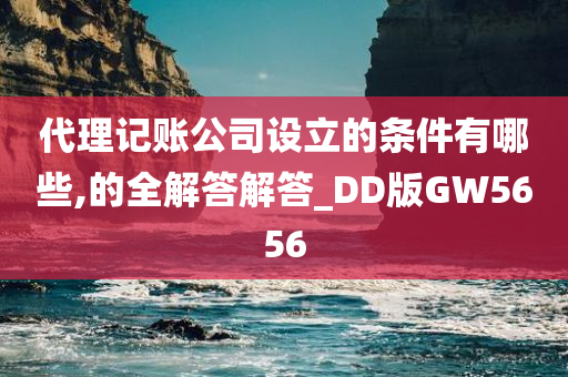 代理记账公司设立的条件有哪些,的全解答解答_DD版GW5656