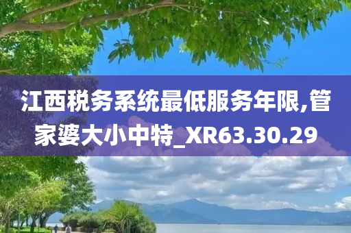 江西税务系统最低服务年限,管家婆大小中特_XR63.30.29