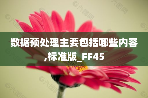 数据预处理主要包括哪些内容,标准版_FF45