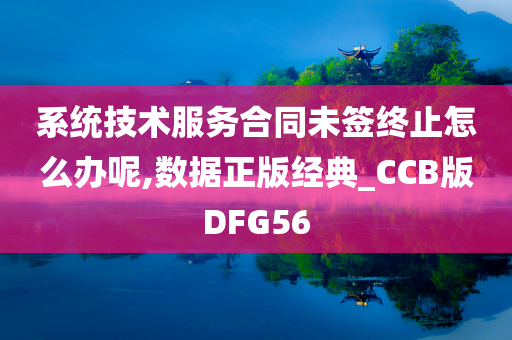 系统技术服务合同未签终止怎么办呢,数据正版经典_CCB版DFG56