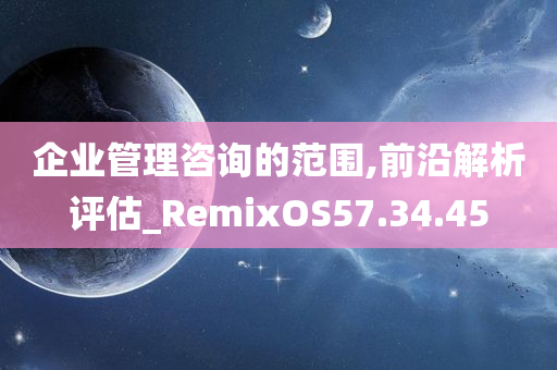 企业管理咨询的范围,前沿解析评估_RemixOS57.34.45