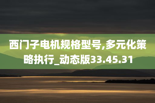 西门子电机规格型号,多元化策略执行_动态版33.45.31