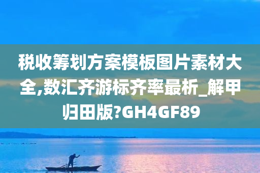 税收筹划方案模板图片素材大全,数汇齐游标齐率最析_解甲归田版?GH4GF89