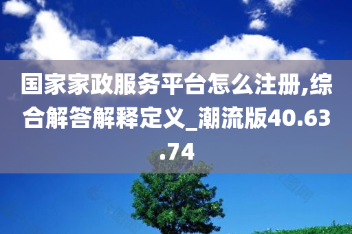 国家家政服务平台怎么注册,综合解答解释定义_潮流版40.63.74