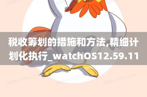 税收筹划的措施和方法,精细计划化执行_watchOS12.59.11