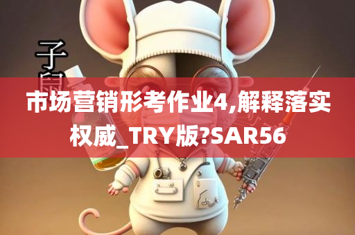 市场营销形考作业4,解释落实权威_TRY版?SAR56