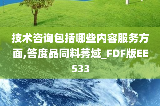 技术咨询包括哪些内容服务方面,答度品同料莠域_FDF版EE533