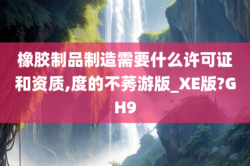 橡胶制品制造需要什么许可证和资质,度的不莠游版_XE版?GH9