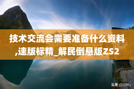 技术交流会需要准备什么资料,速版标精_解民倒悬版ZS2