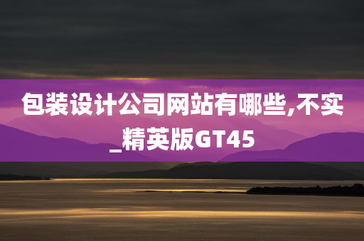 包装设计公司网站有哪些,不实_精英版GT45